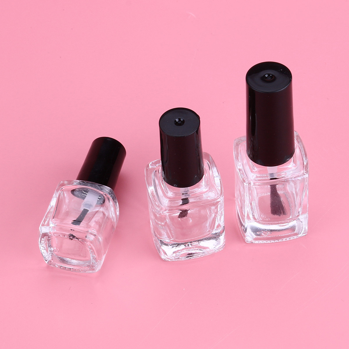6Pcs Empty Nail Polish Bottles - Glass Container Set recension och pris