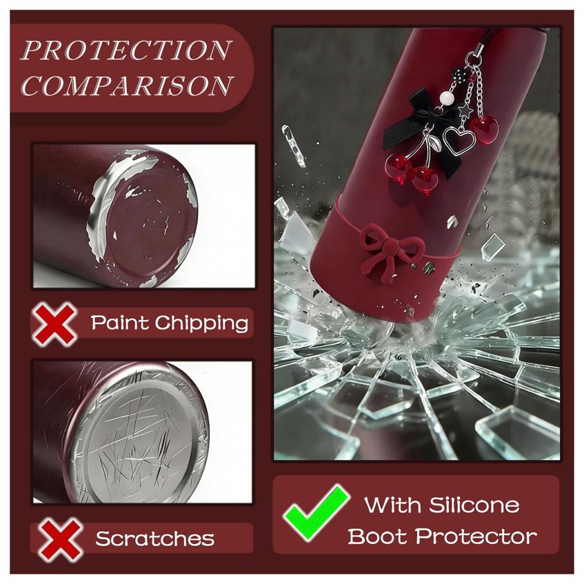 Black Cherry Charm & Bow Silic - Glass Container Set recension och pris