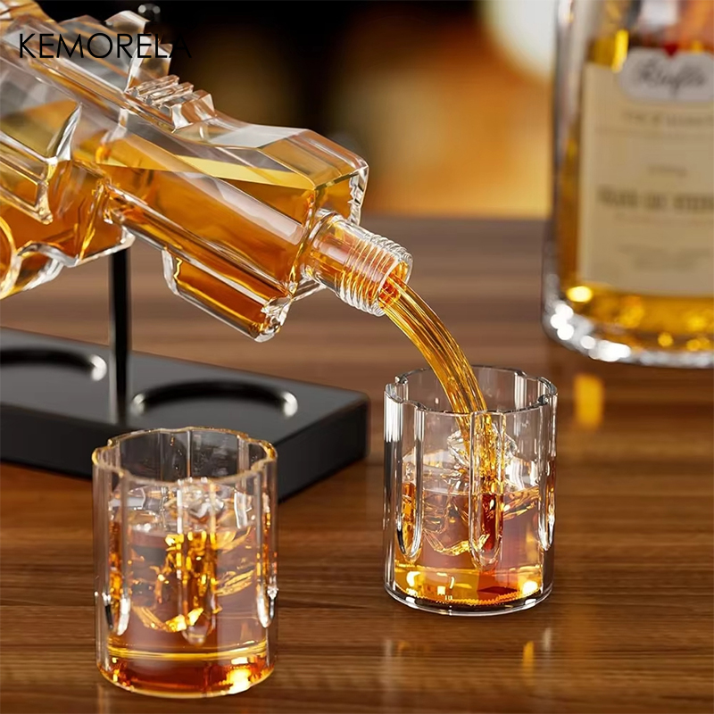 KEMORELA Revolver Glass Decant - Glass Container Set recension och pris