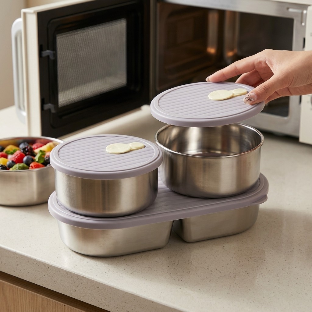 Microwavable 304 Stainless Ste - Meal Prep Kinder recension och pris