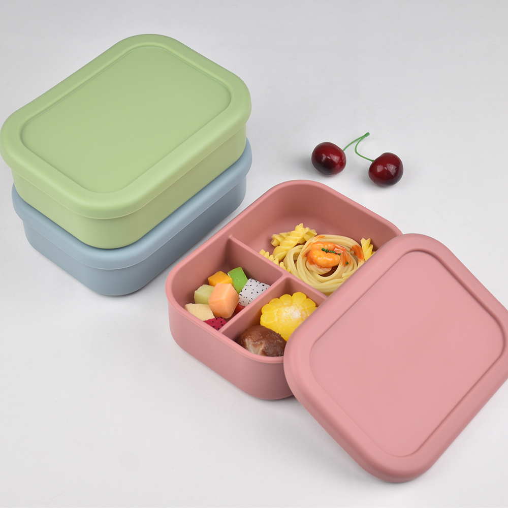 3-Compartment Food Grade Silic - Meal Prep Kinder recension och pris