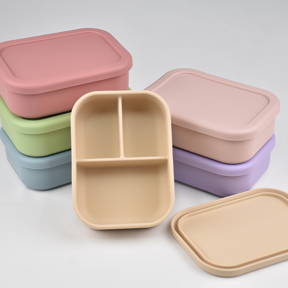 3-Compartment Food Grade Silic - Meal Prep Kinder recension och pris