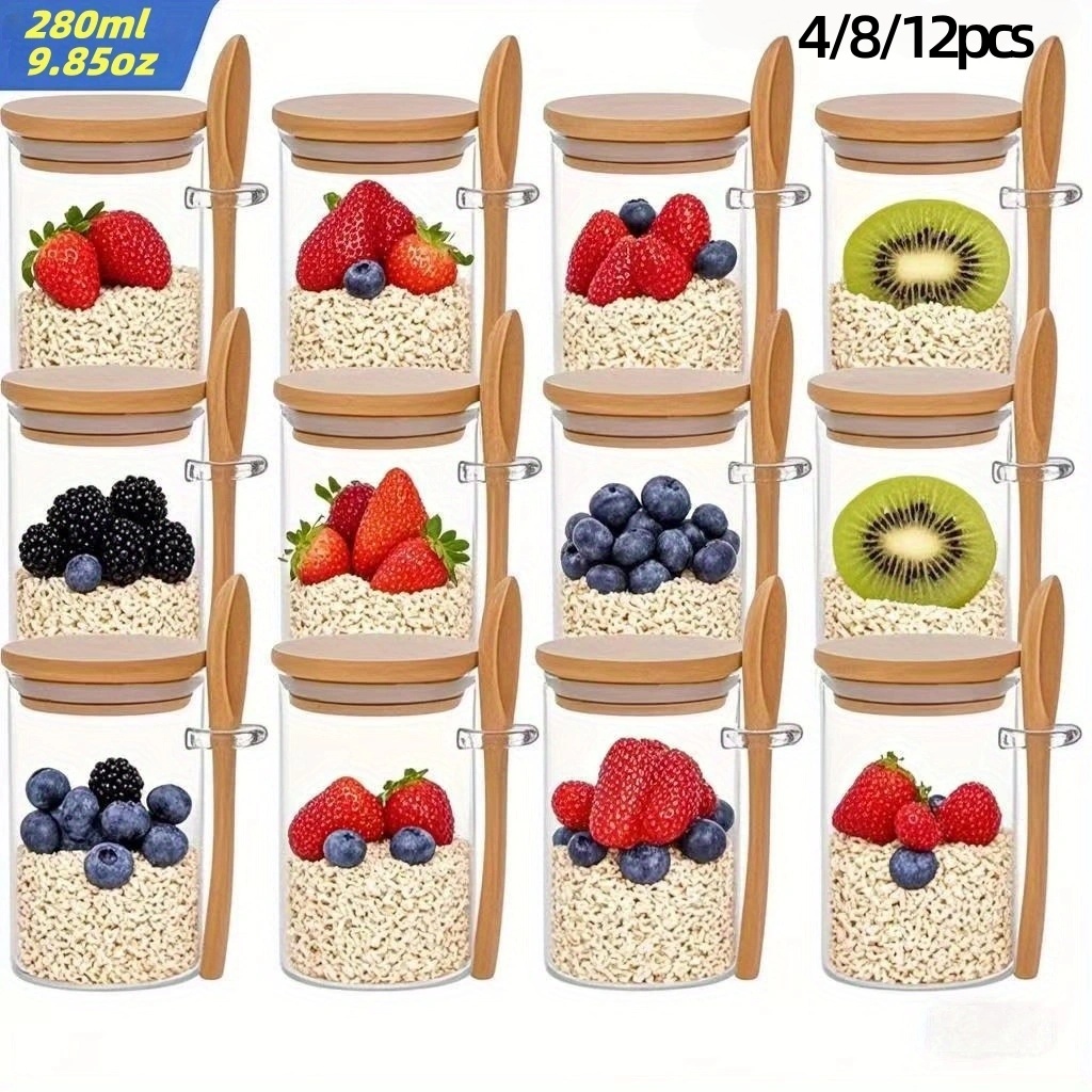 4/8/12Pcs, Oatmeal Breakfast C - Meal Prep Oatmeal recension och pris