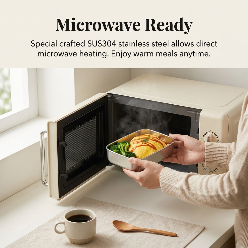 Stainless Steel Bento Box Meta - Meal Prep Kinder recension och pris