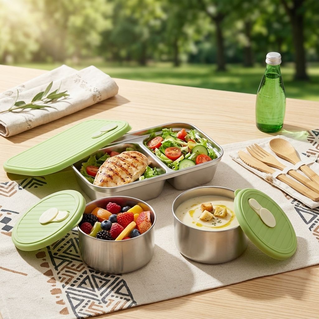 Microwave Safe 304 Stainless S - Meal Prep Kinder recension och pris