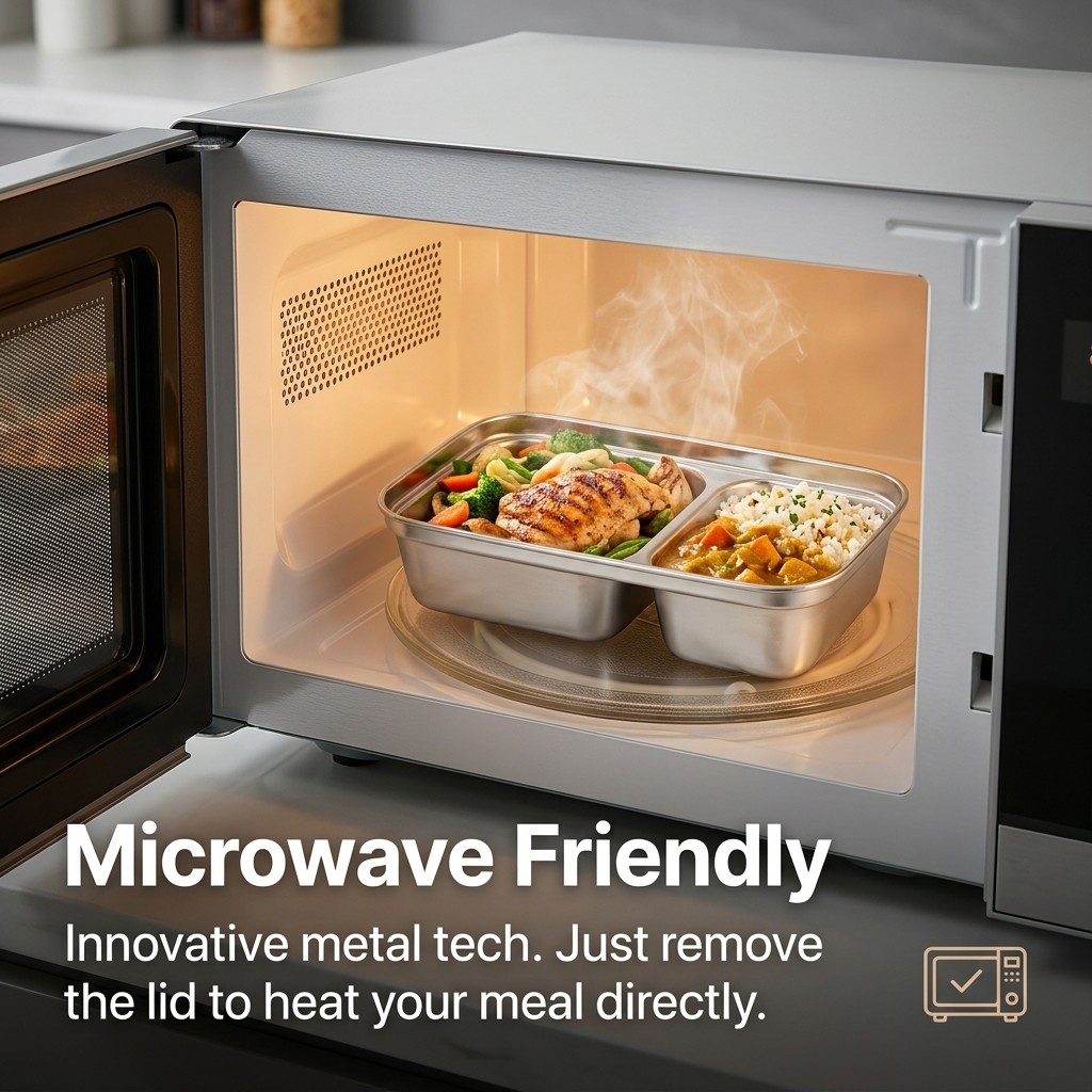 Microwave Safe 304 Stainless S - Meal Prep Kinder recension och pris