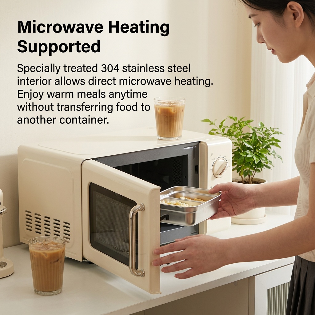 Microwave Safe 304 Stainless S - Meal Prep Kinder recension och pris