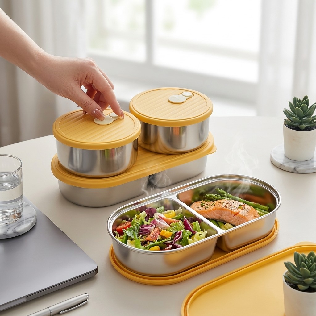Microwavable 304 Stainless Ste - Meal Prep Kinder recension och pris