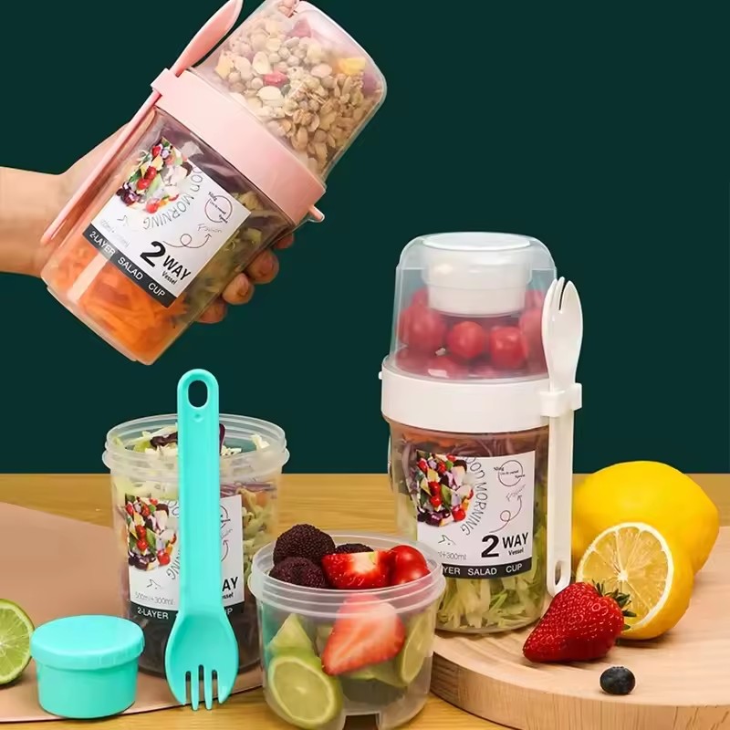 Salad Oatmeal Cup 500ml+300ml  - Meal Prep Oatmeal recension och pris