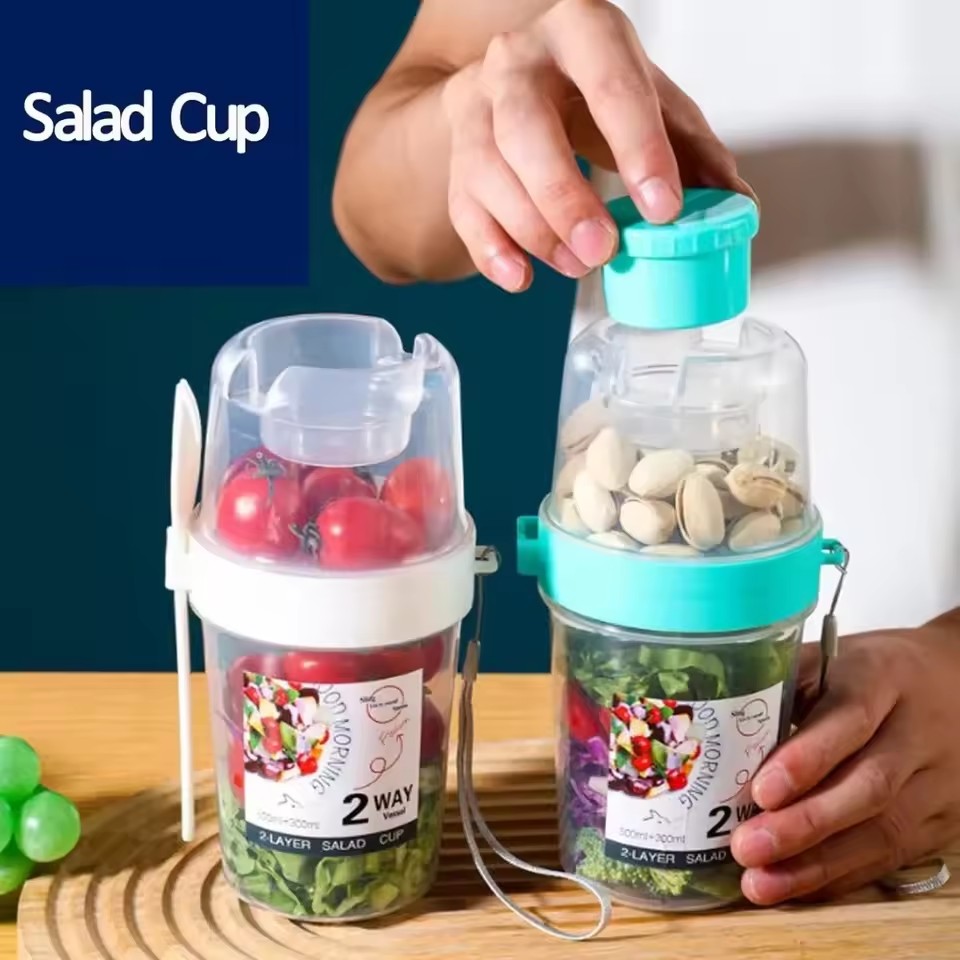 Salad Oatmeal Cup 500ml+300ml  - Meal Prep Oatmeal recension och pris