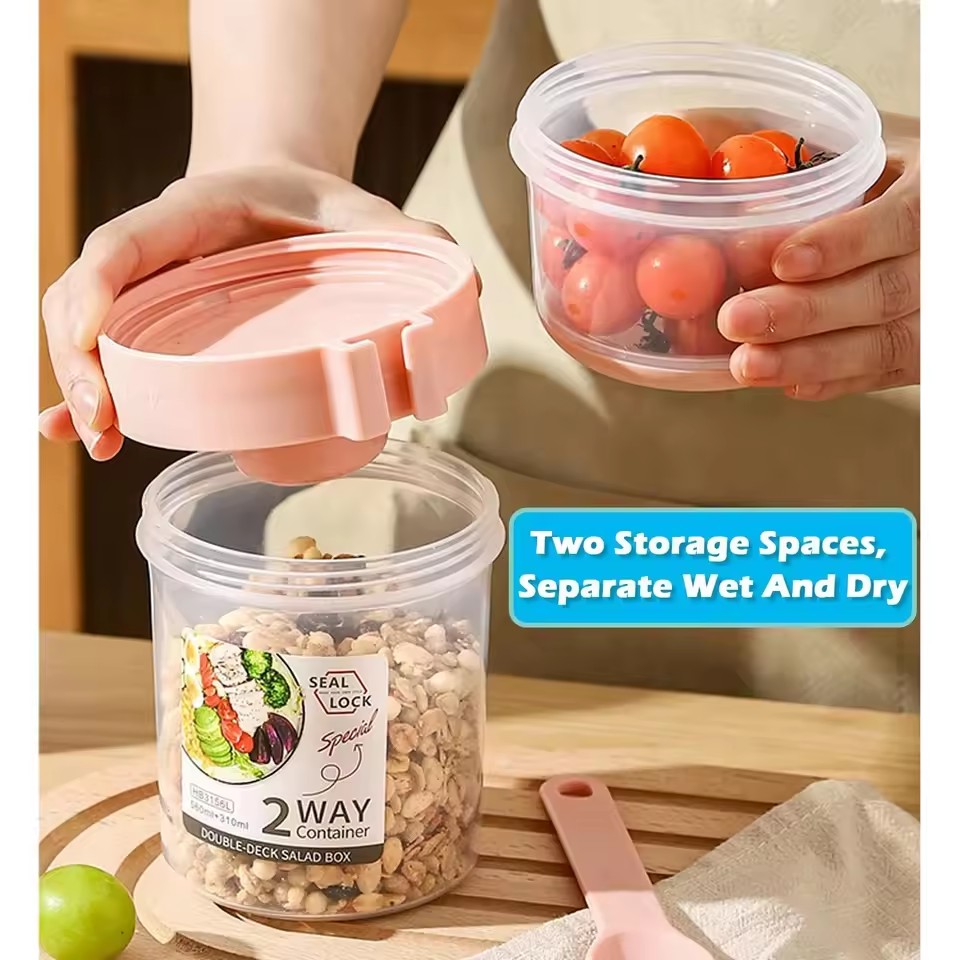 Salad Oatmeal Cup 500ml+300ml  - Meal Prep Oatmeal recension och pris