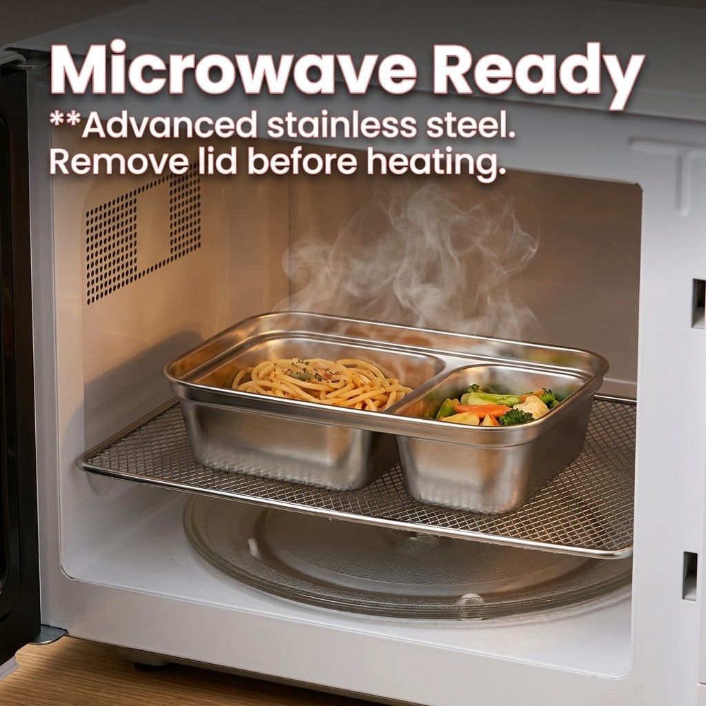 Microwave Safe 304 Stainless S - Meal Prep Kinder recension och pris