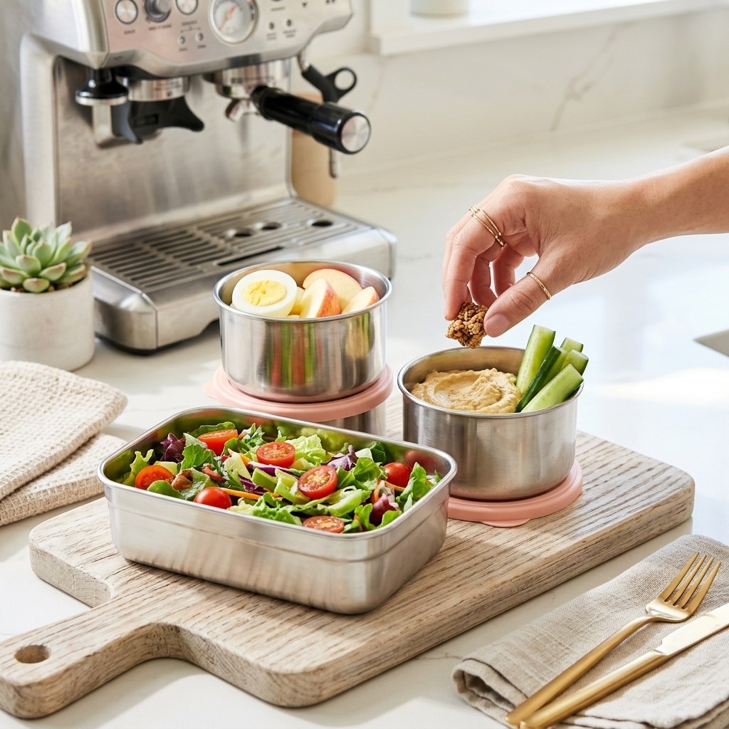 Microwave Safe 304 Stainless S - Meal Prep Kinder recension och pris