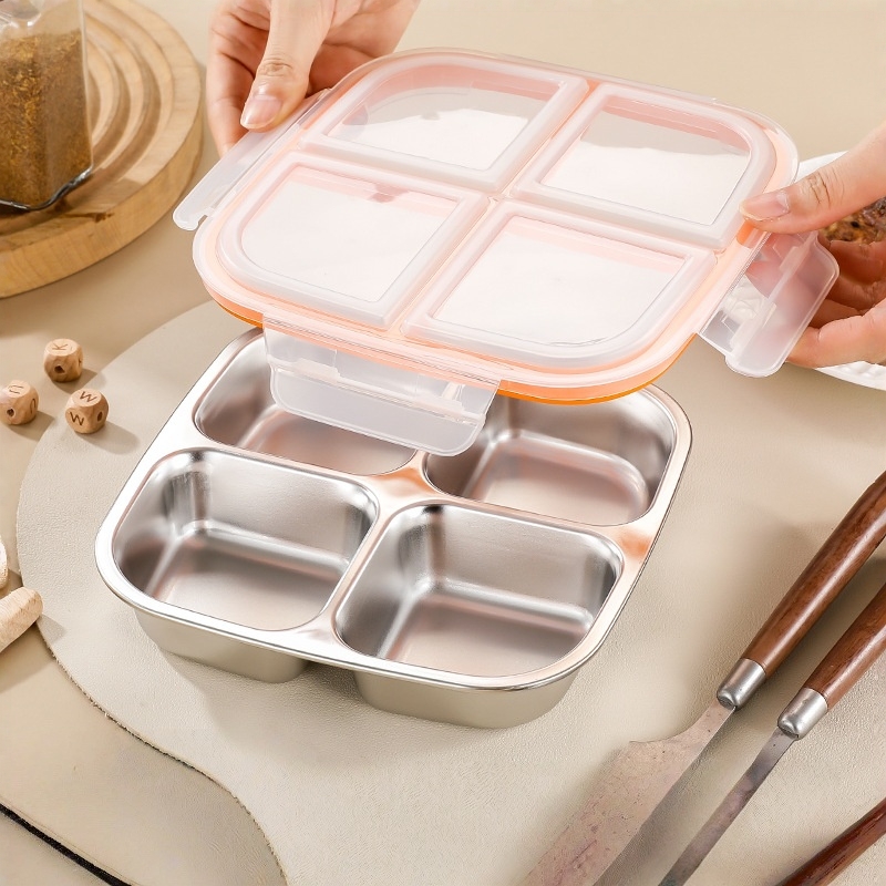 304 Stainless Steel Lunch Box, - Meal Prep Kinder recension och pris