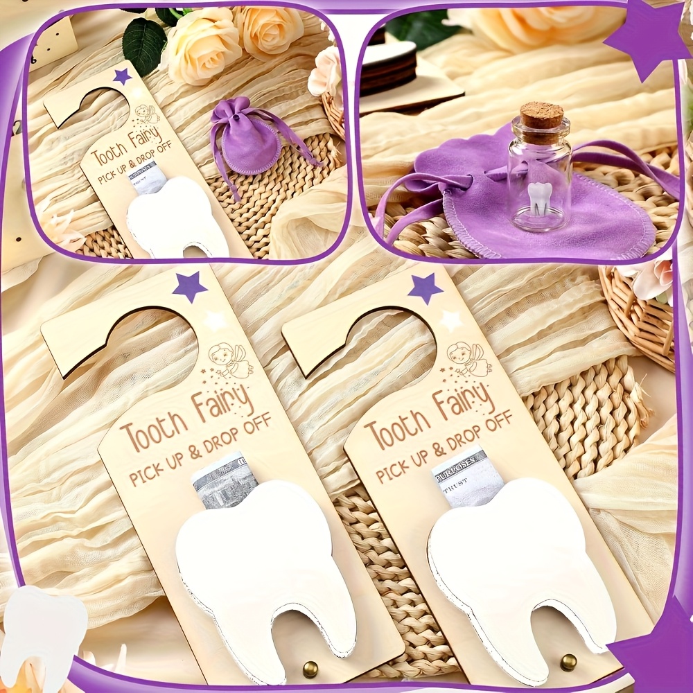 Tooth Fairy Door Sign Decorati - Glass Container Set recension och pris