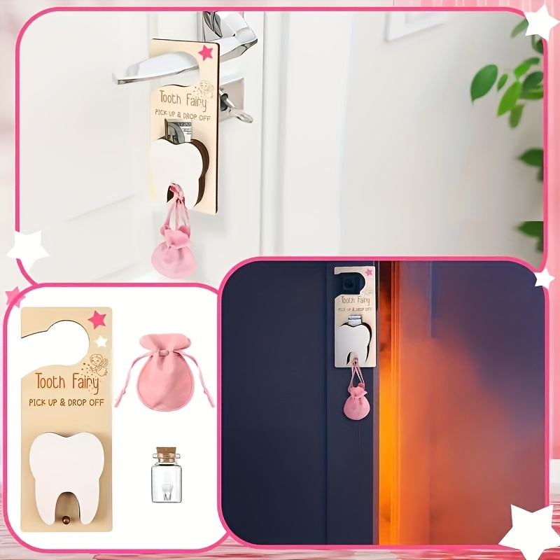 Tooth Fairy Door Sign Decorati - Glass Container Set recension och pris
