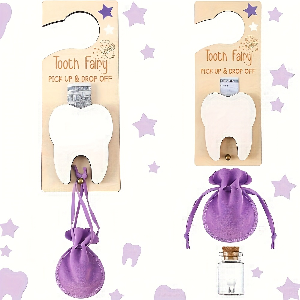 Tooth Fairy Door Sign Decorati - Glass Container Set recension och pris