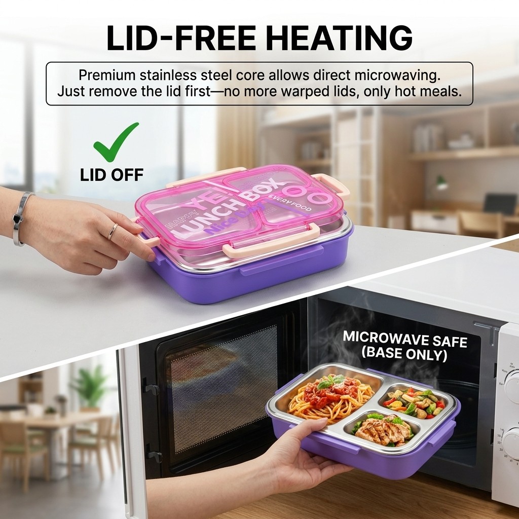 Microwavable 304 Stainless Ste - Meal Prep Kinder recension och pris