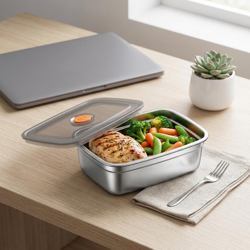 Stainless Steel Camping Lunch  - Meal Prep Freezer recension och pris