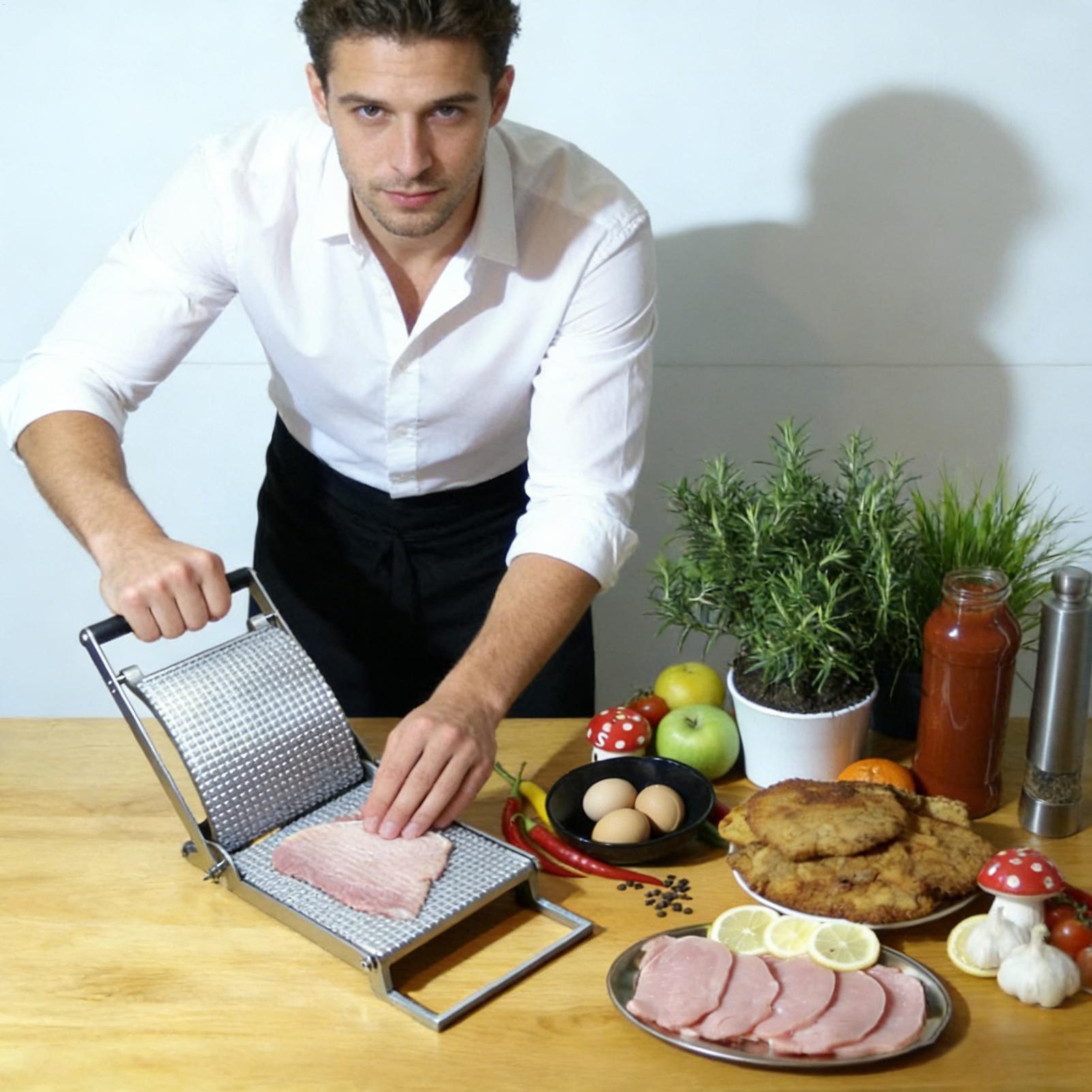 Meat Tenderizer Stainless Stee - Meal Prep Pork recension och pris