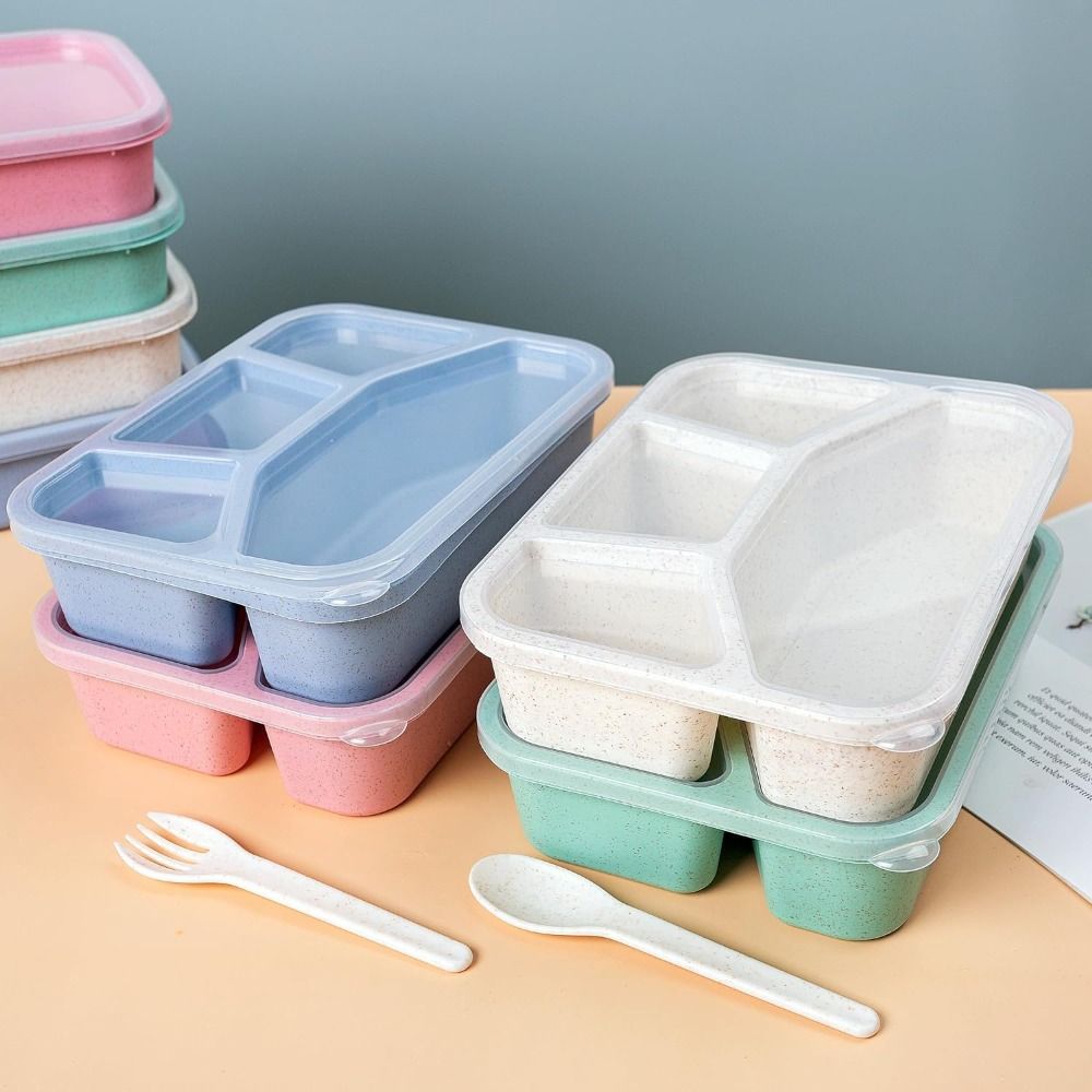 4 Compartments Kids Bento Box  - Meal Prep Kinder recension och pris