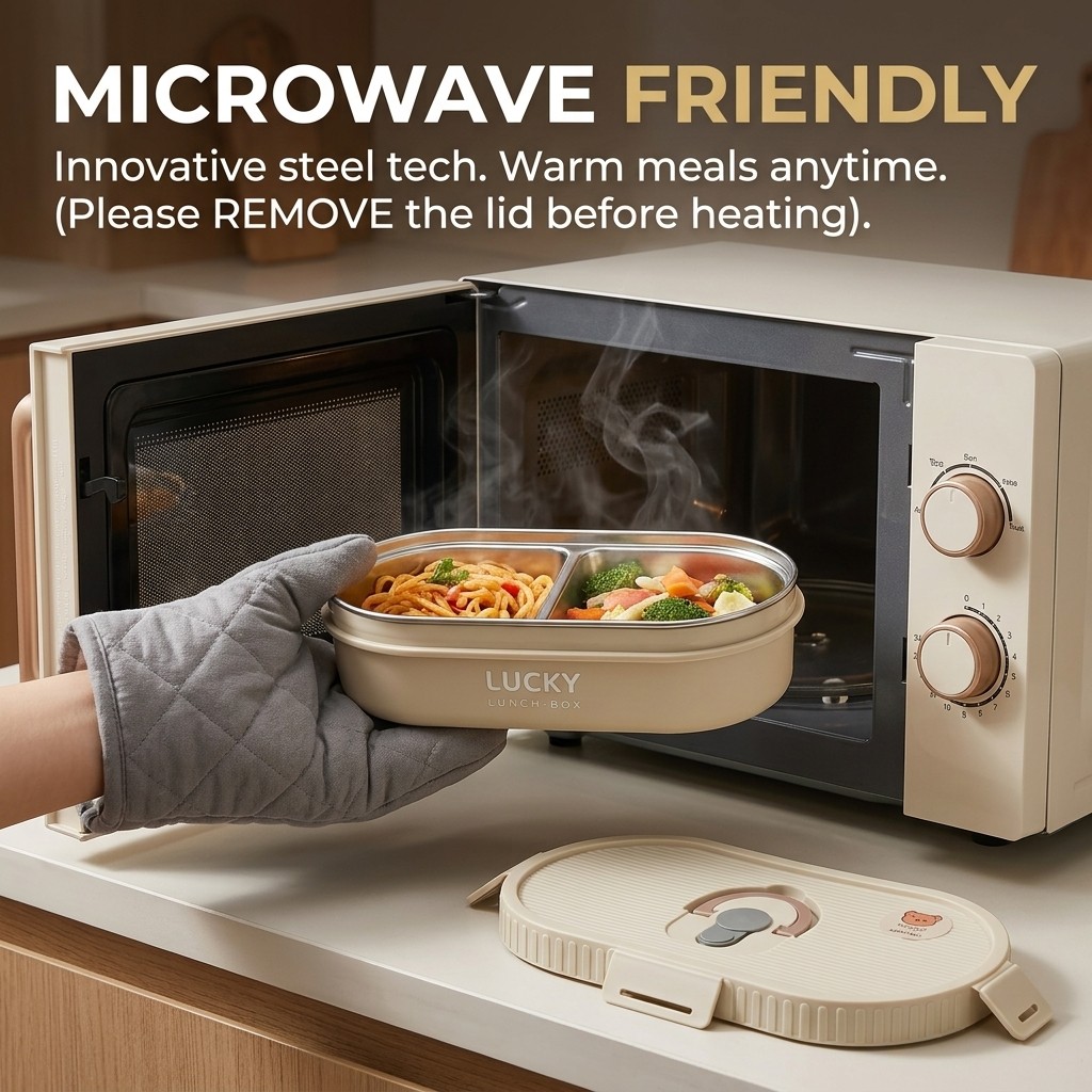 Microwavable 304 Stainless Ste - Meal Prep Kinder recension och pris