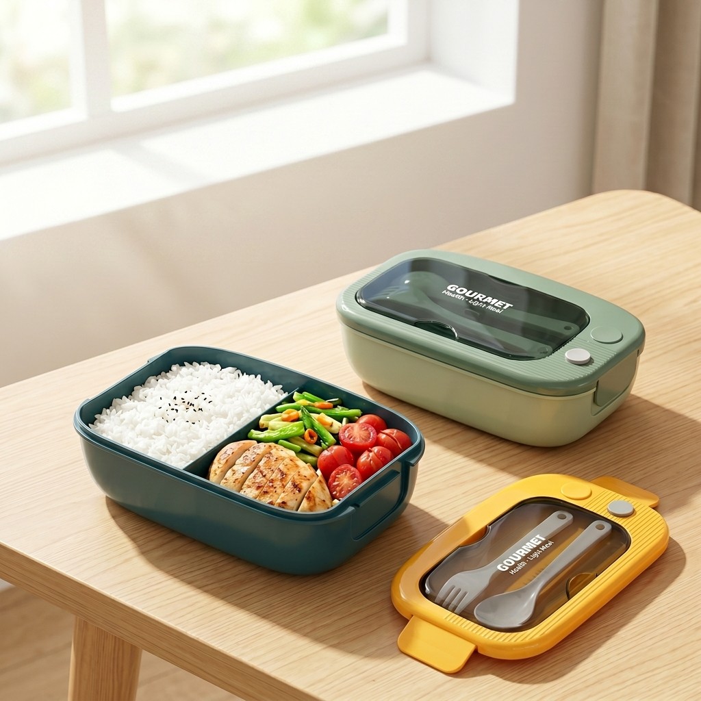 Microwavable Plastic Bento Box - Meal Prep Kinder recension och pris