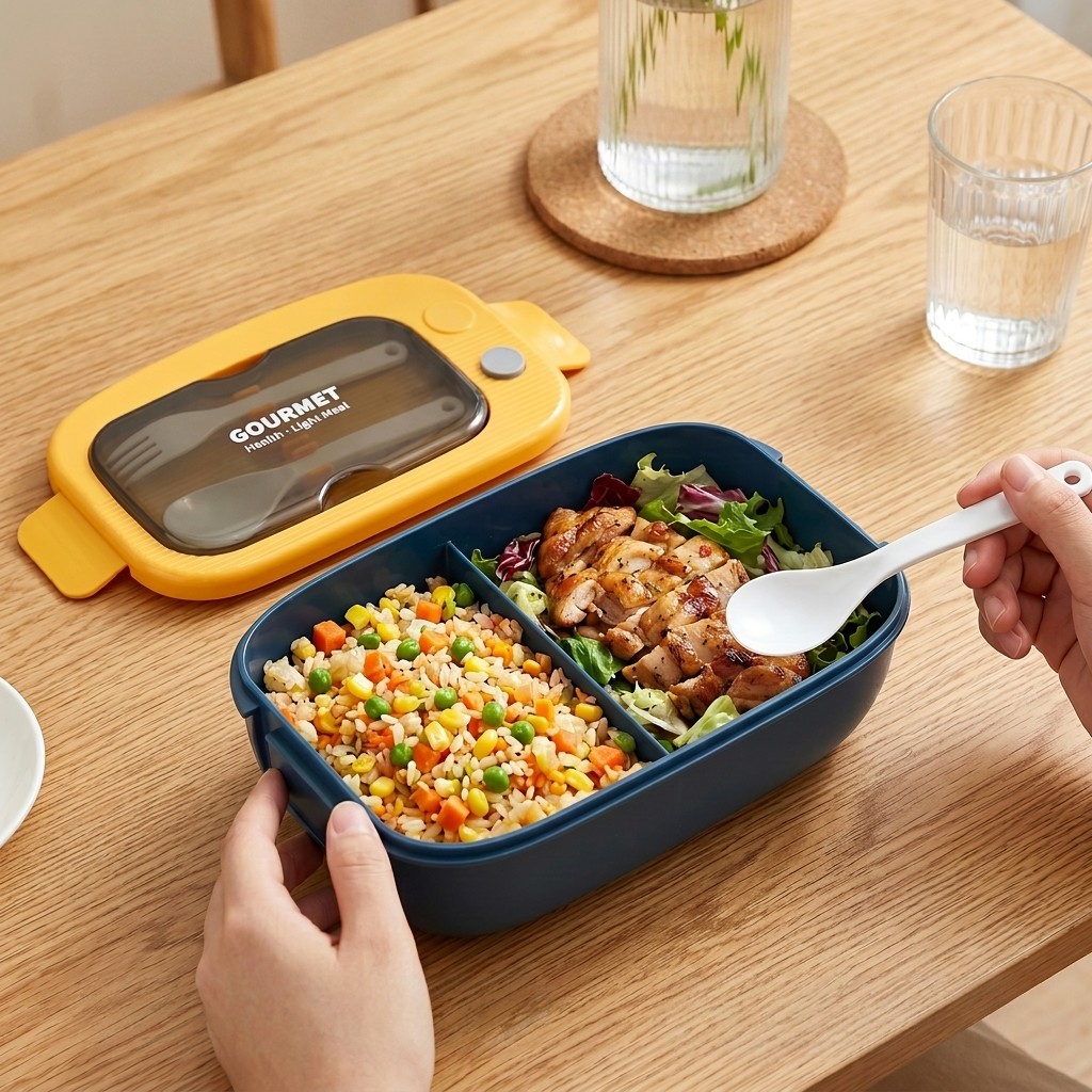 Microwavable Plastic Bento Box - Meal Prep Kinder recension och pris
