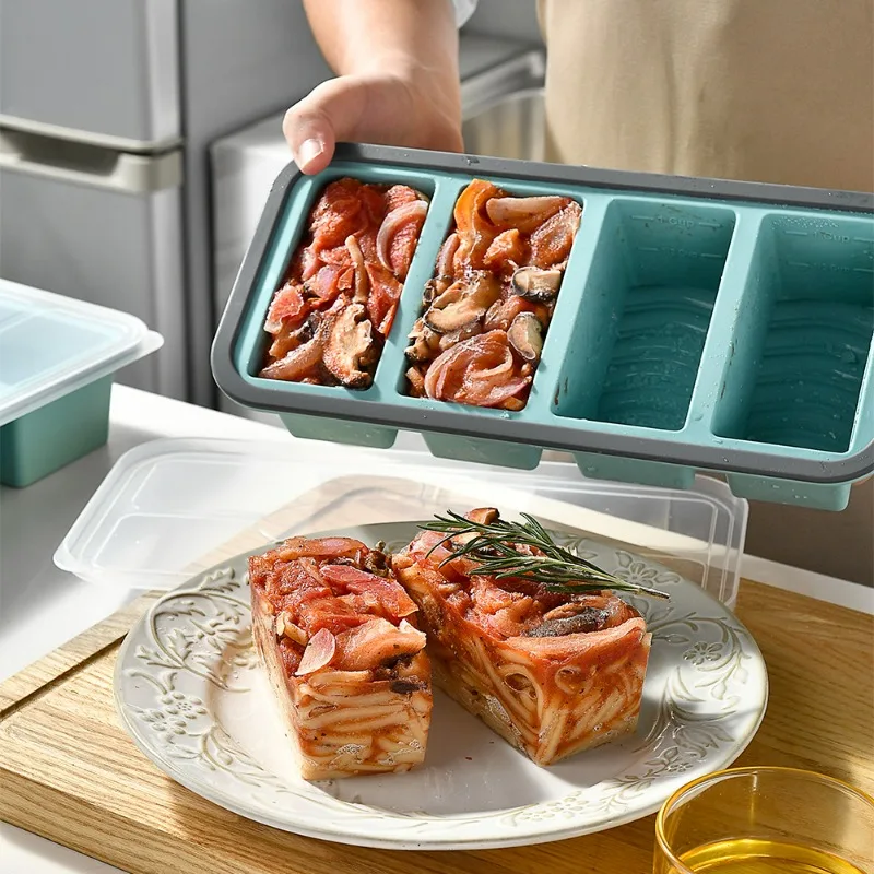1pc Silicone Food Freezer Tray - Meal Prep Oatmeal recension och pris