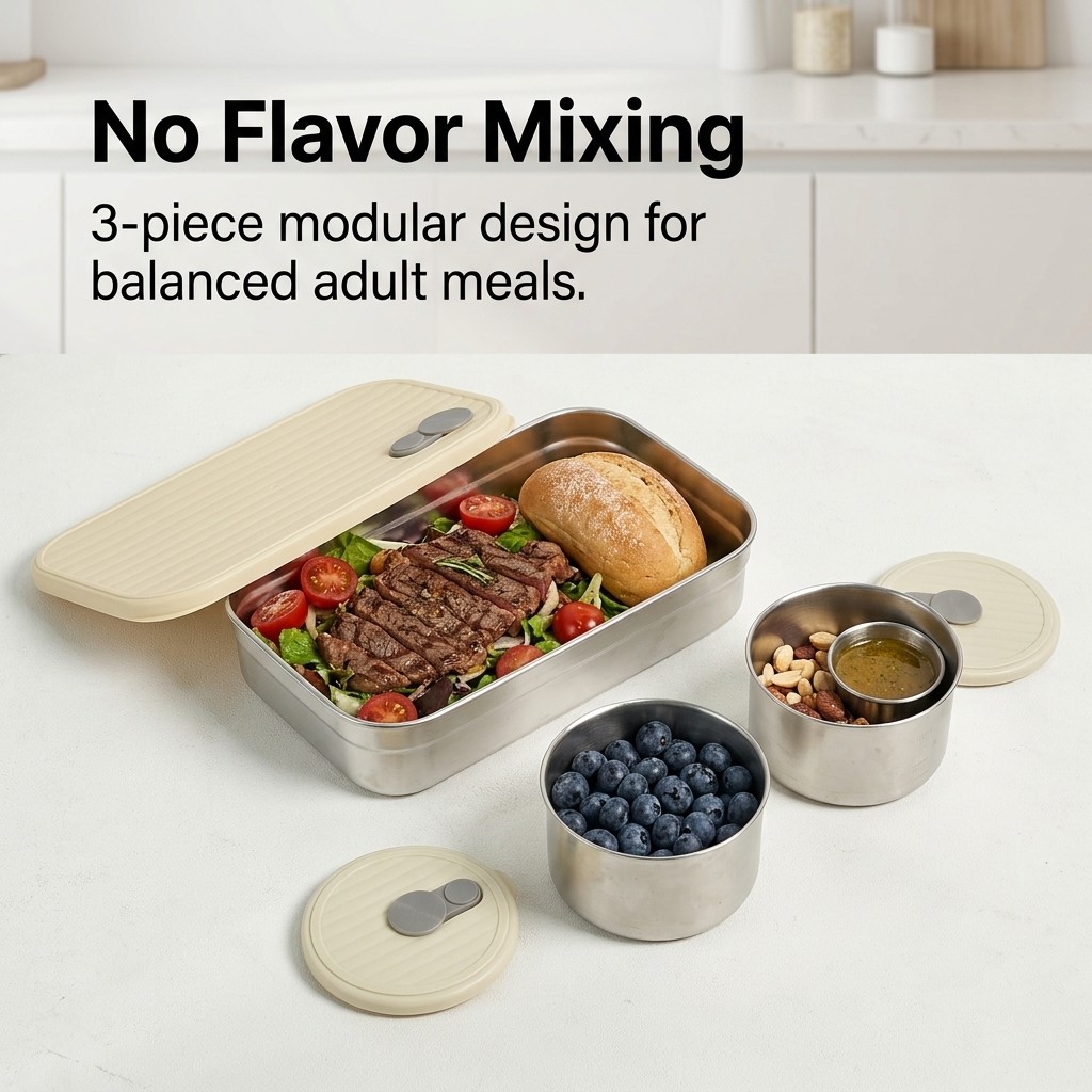Microwave Safe 304 Stainless S - Meal Prep Kinder recension och pris