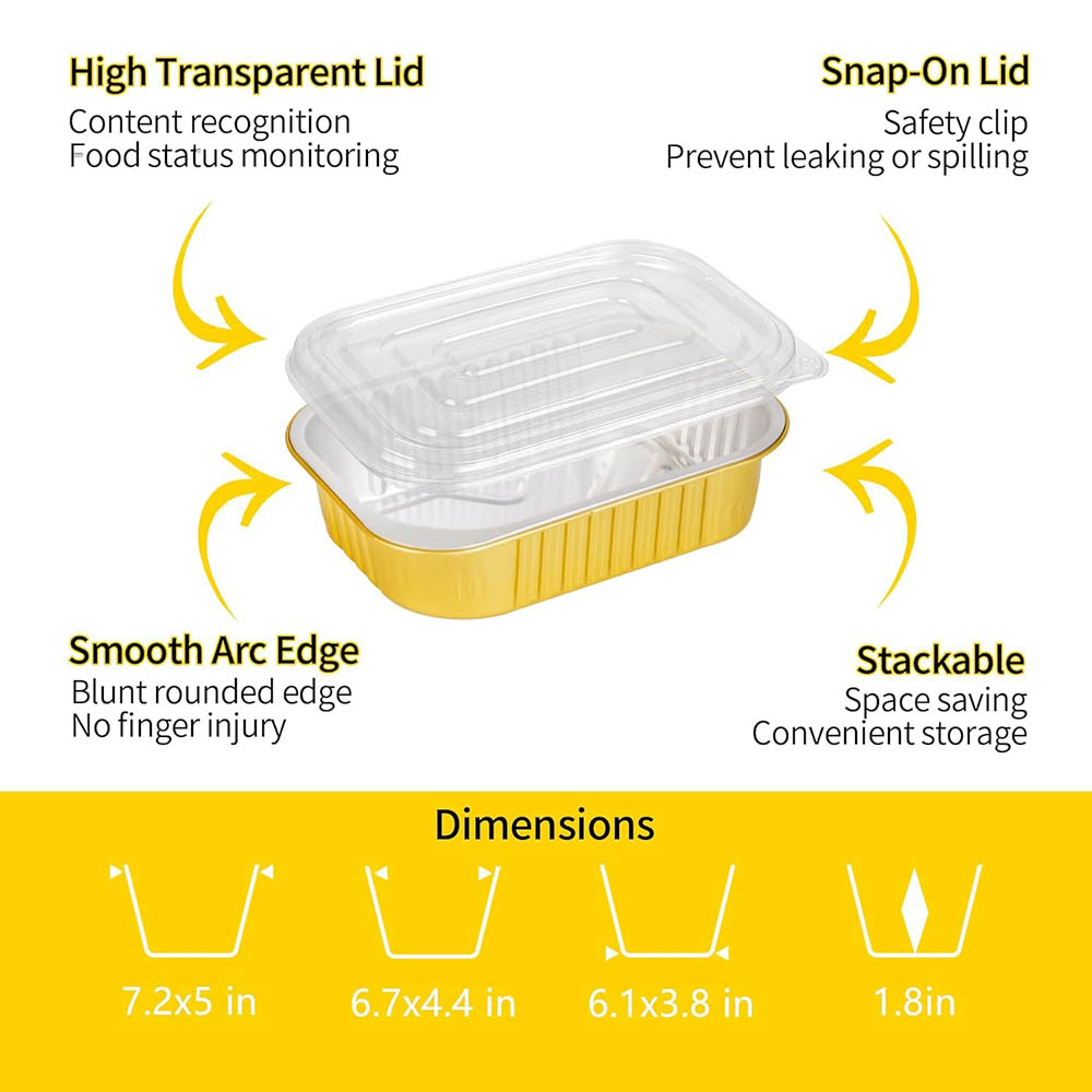 Small Aluminum Pans with Lids  - Meal Prep Freezer recension och pris