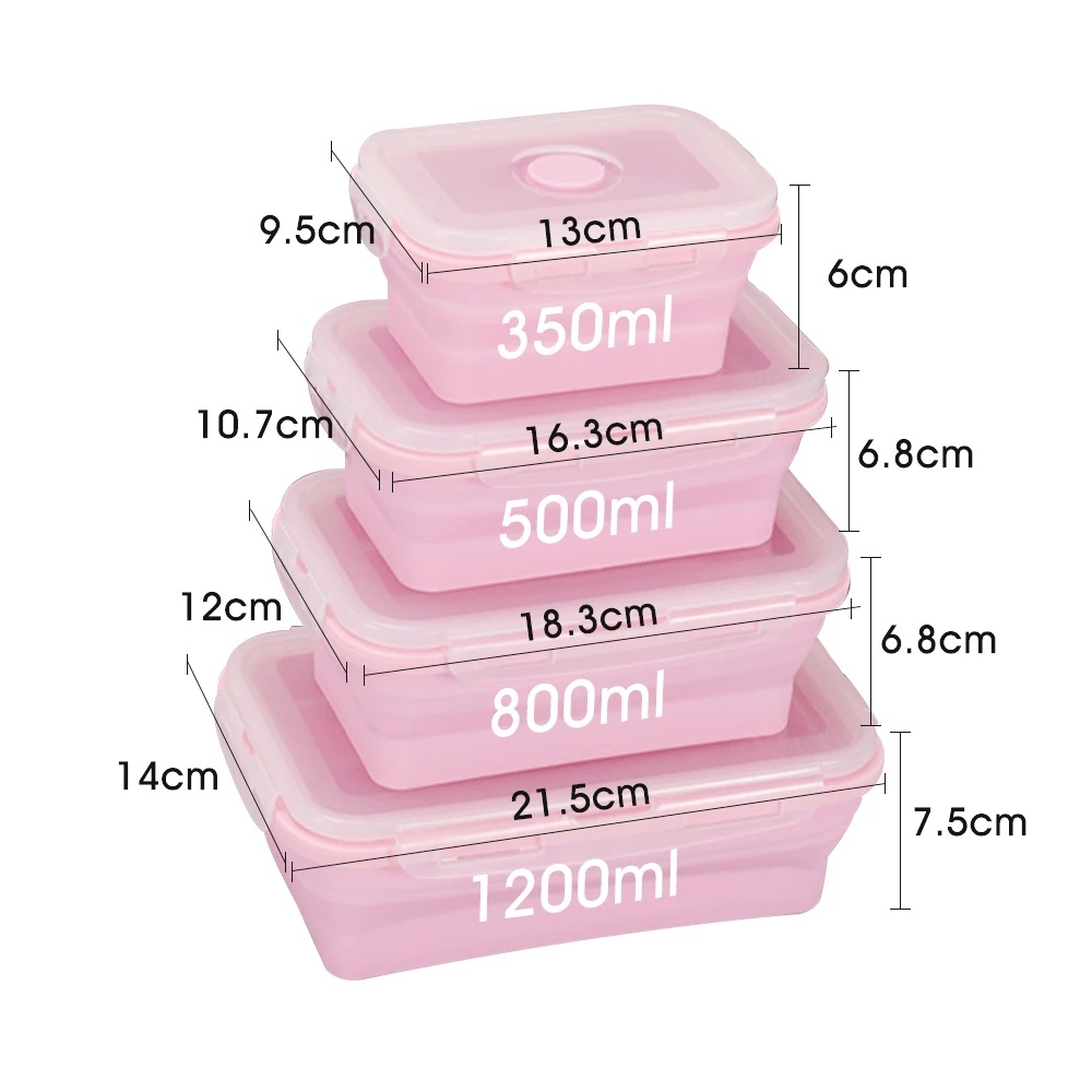 Collapsible Food Storage Conta - Meal Prep Oatmeal recension och pris