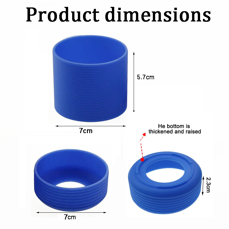 7cm Silicone Cup Sleeve Set Gl - Glass Container Set recension och pris