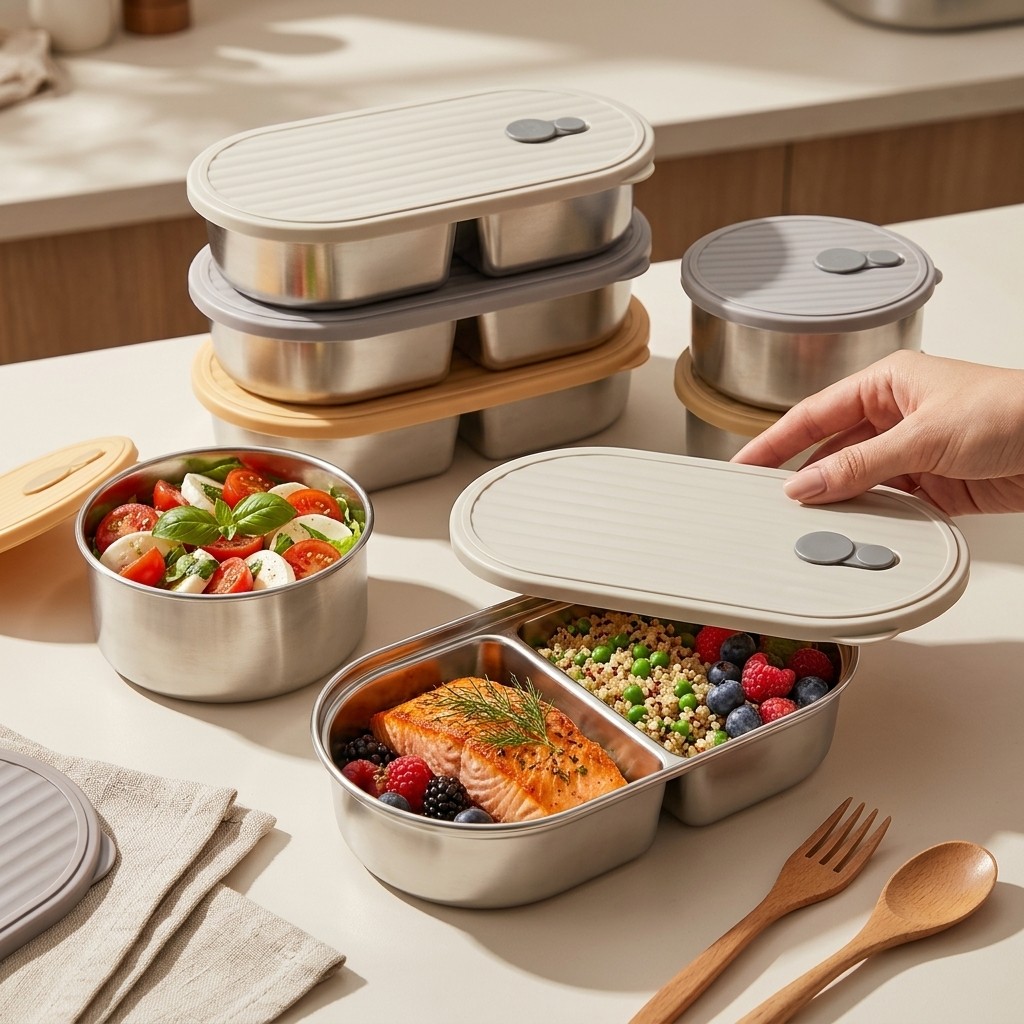 Microwave Safe 304 Stainless S - Meal Prep Kinder recension och pris