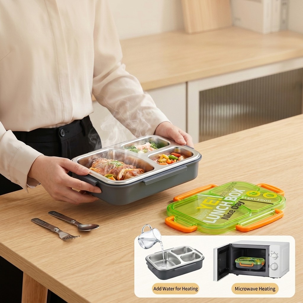 Microwavable 304 Stainless Ste - Meal Prep Kinder recension och pris