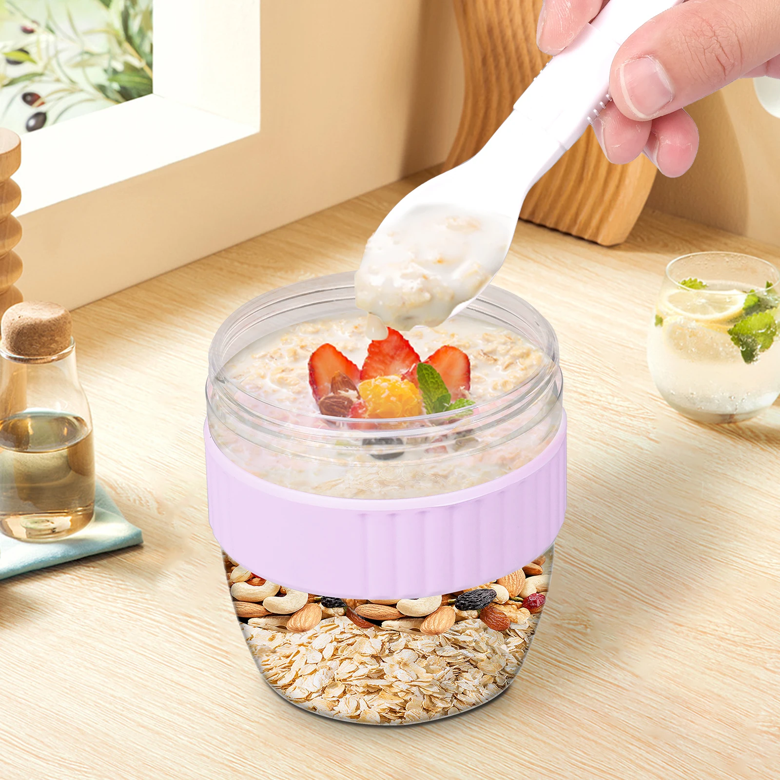 Double Layer Overnight Oats Co - Meal Prep Oatmeal recension och pris