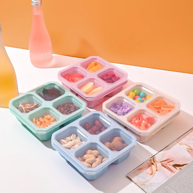 4 Grid Snack Box for Kids and  - Meal Prep Kinder recension och pris
